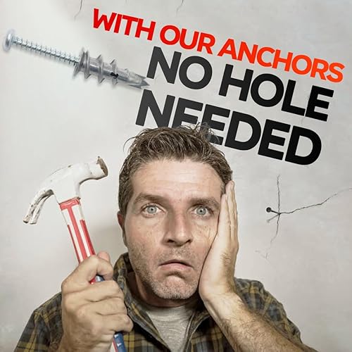 Vista 16 de Juego de 20 anclajes y tornillos autoperforantes para paneles de yeso #8 x 1-1/4 pulgadas, magníficos anclajes de pared para paneles de yeso