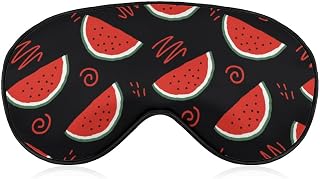Cute Watermelon Sleep Mask Comfortable Adjustable Eyeshade Night Blindfold Cover for Sleeping Travel Women Men