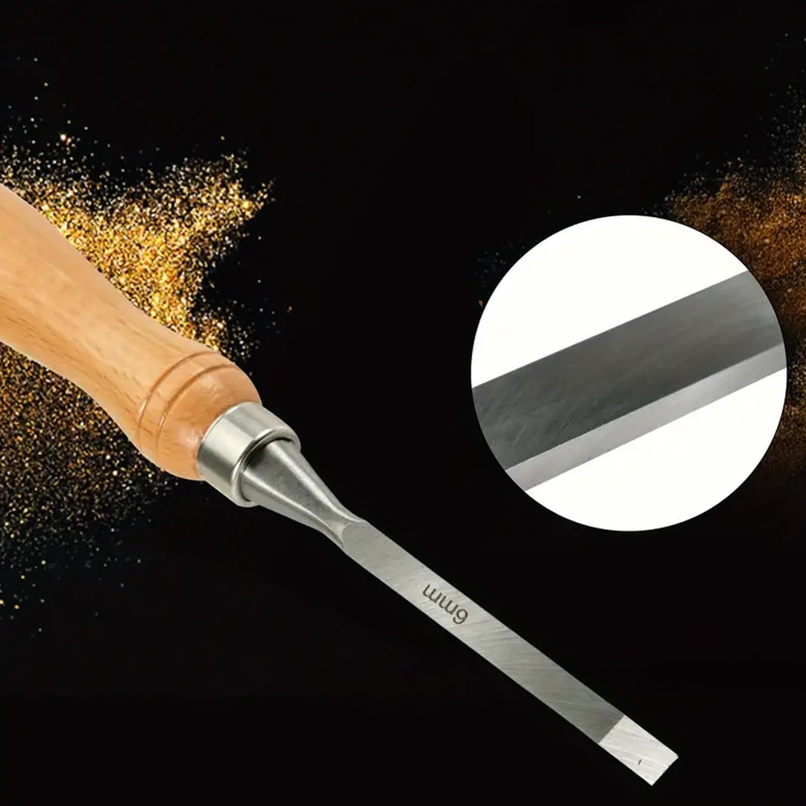 Set Di 12 Scalpelli Per Intaglio Del Legno Per La Lavorazione Del Legno,Utensili Professionali Per Sgorbie Per Legno Con Scatola Di Legno Per Progetti Di Intaglio Del Legno Di Falegnameria E Artigiano