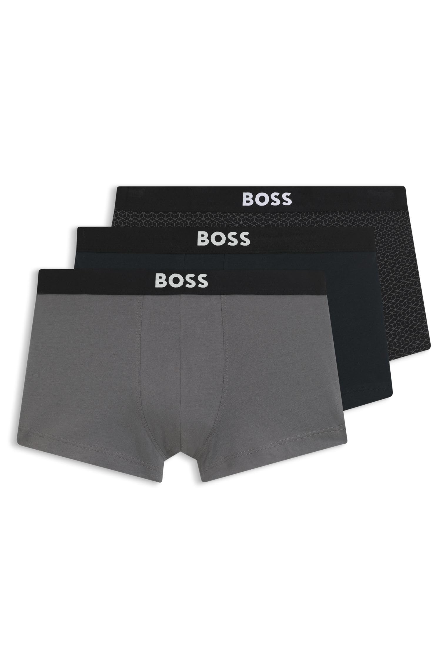BOSS One D 10267408 01 Boxers 3 Units 2XL Grey
