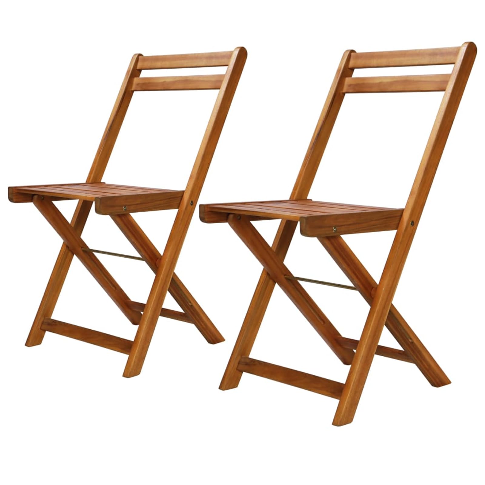 Chaises de bistro en acacia massif Gecheer un duo élégant et durable pour votre extérieur