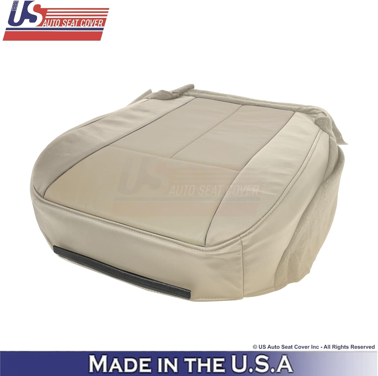 2009-2010 fits Ford Expedition Eddie Bauer Genuine Leather Bottom Seat Covers Tan