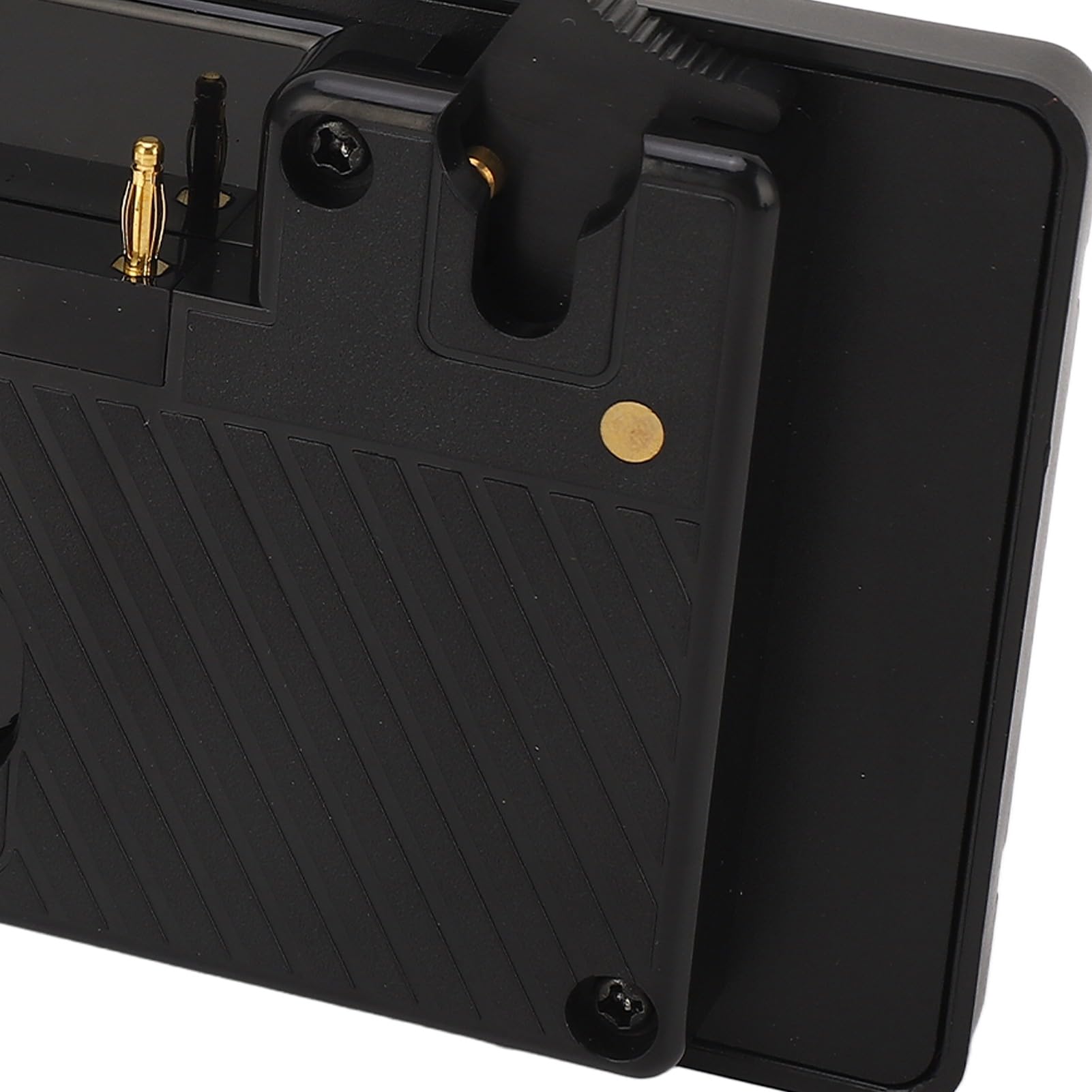 Asixxsix Placa de Batería de Montaje Dorado, Convierte Montaje Dorado en en V Placa de Batería de en V Convertidora de Adaptador de con Salida de Grifo D de 16,8 para Videocámaras Luces de Cámara