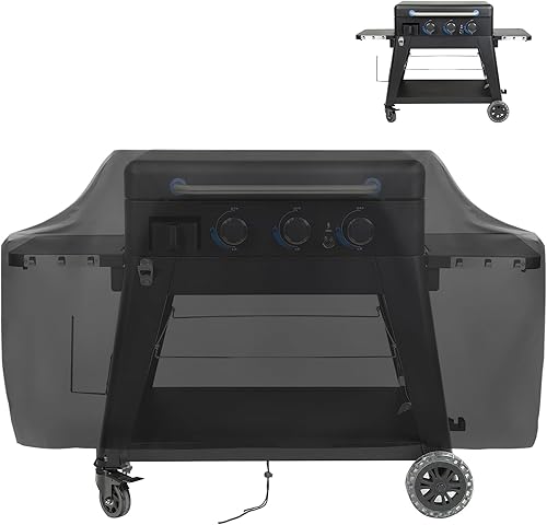 Yoyong Cubierta para parrilla Pit Boss de 3 quemadores, resistente a la intemperie, cubierta de parrilla resistente al agua, color negro