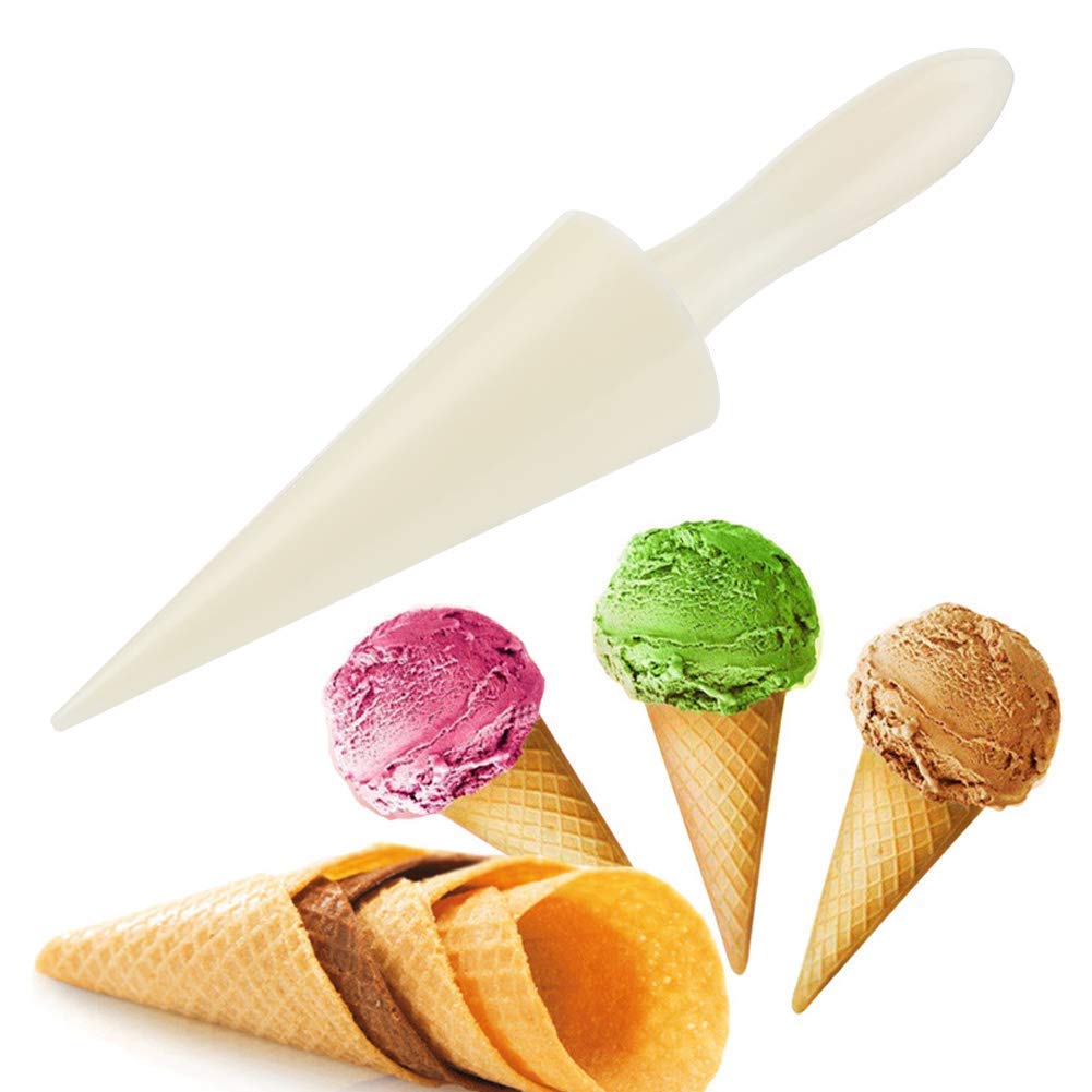 Cônes à gaufres en bois lot de 2 moules coniques pour glace maison et pizzelle