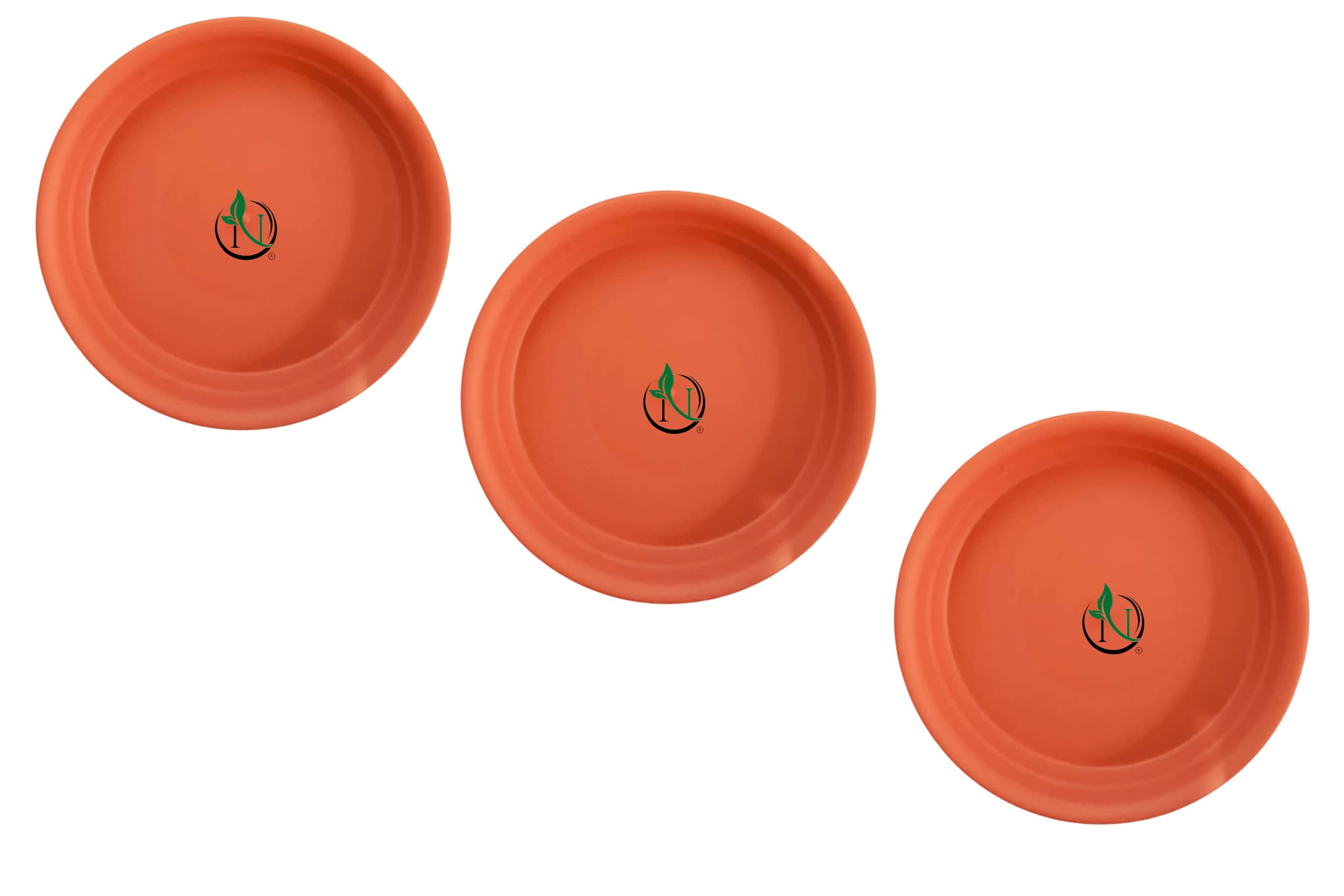 Naturally Green UV Treated Round Bottom Tray(Plate/Saucer) Suitable for 18 inch Round Plastic Pot - Terracota Color - Set of 3 (B09XDLFNPN) Amazon Price History, Amazon Price Tracker