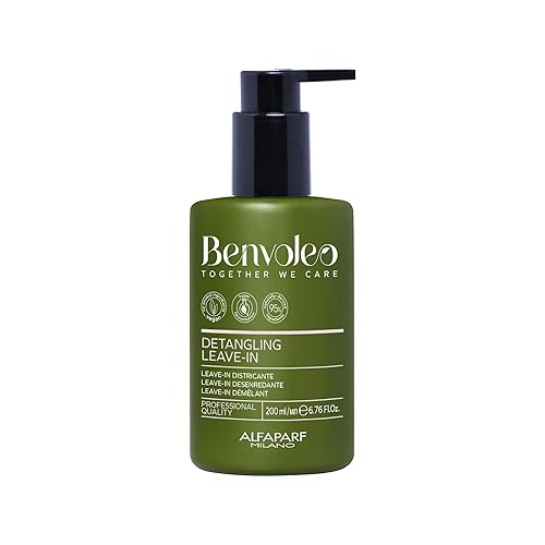 Alfaparf Milano Benvoleo desenredante sin enjuague para todo tipo de cabello, cuidado del cabello limpio, vegano y sostenible, desenredante con