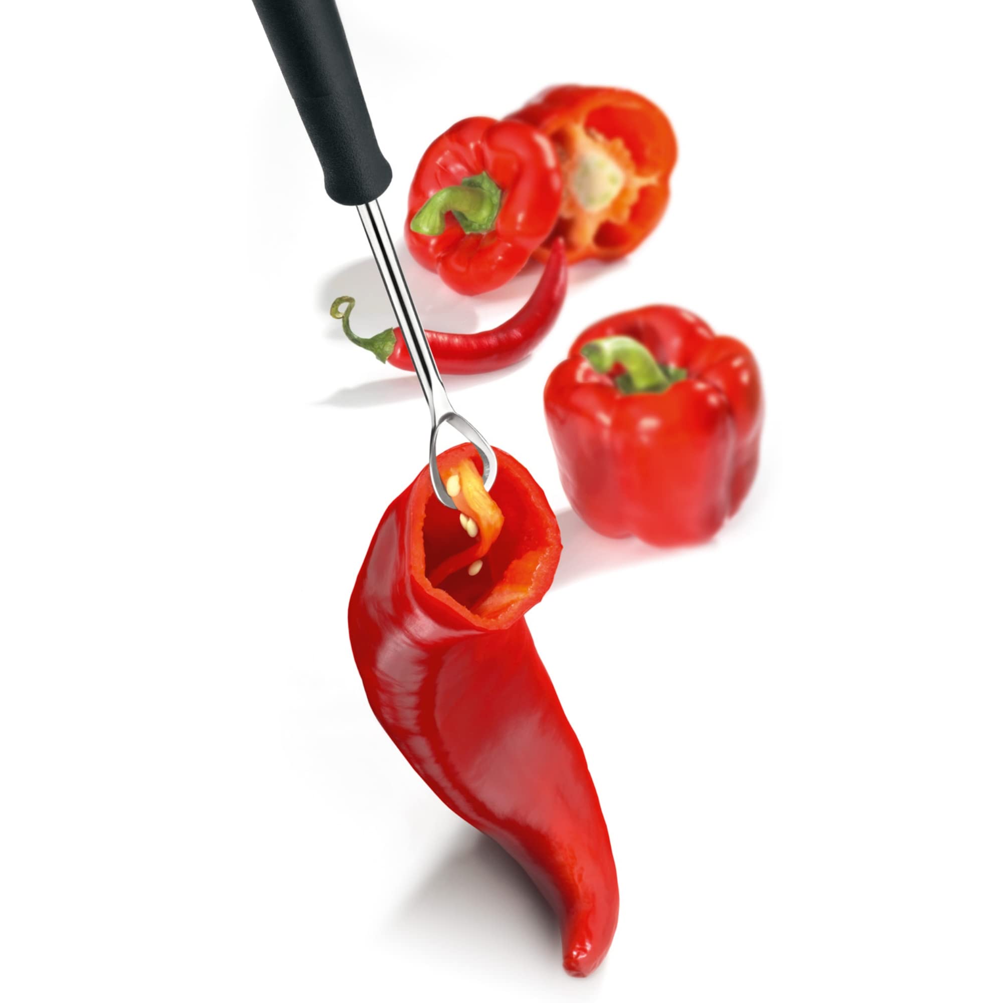 Triangle Pepper triangle Pepper Corer - Stainless Steel - Easily Removes Core, Seeds ...
