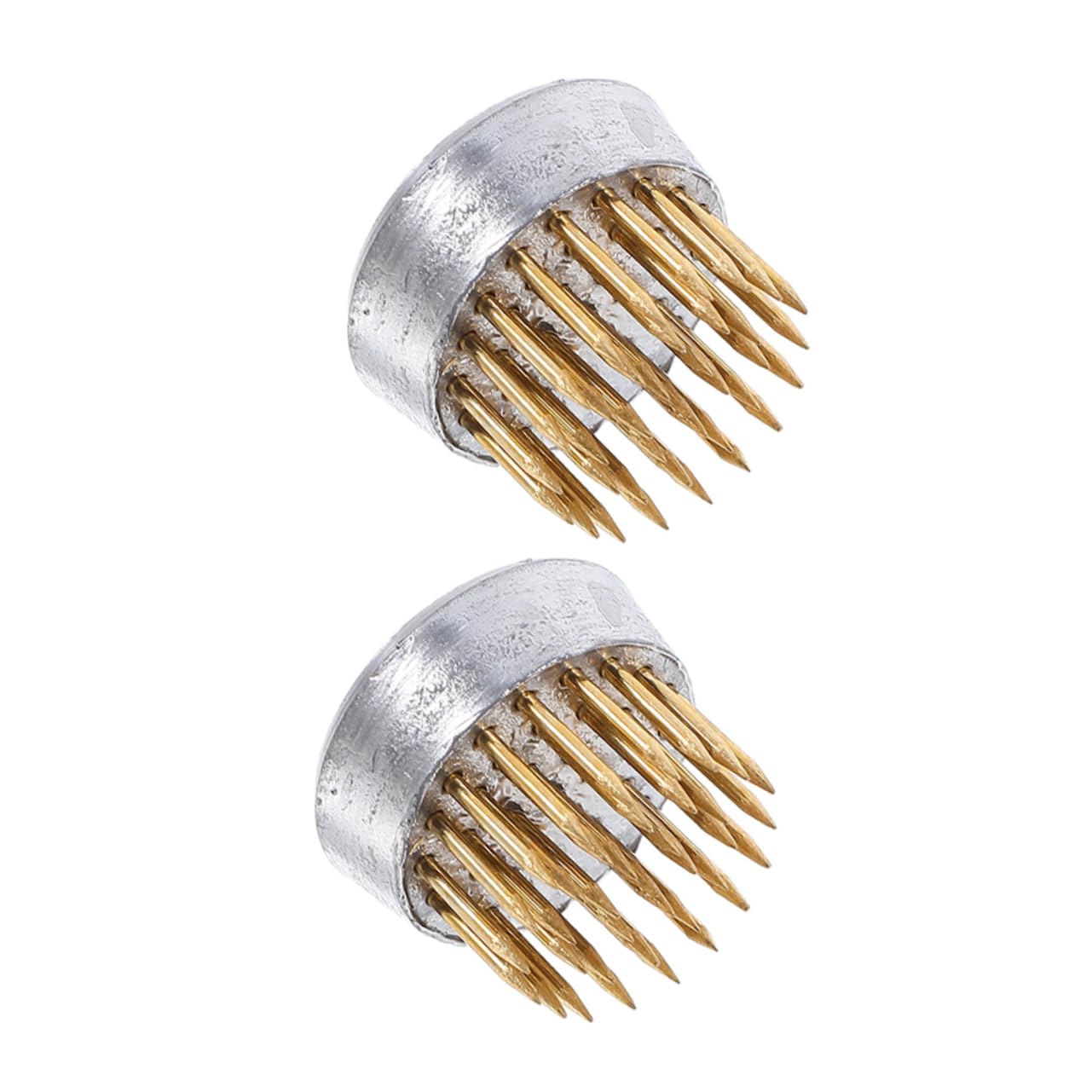 SEWACC Traditional Ikebana Flower Arrangement Accessory 2pcs Floral Frogs User-Friendly Design for Vase