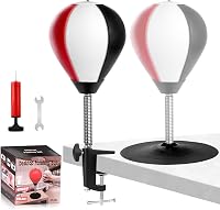 NZQXJXZ Asztali Boxzsák Stresszoldó - Erős Tapadókorongos és Asztali Rögzítésű Punching Ball Irodába, Íróasztalra - Vicces Ajándék Kollégákn 1