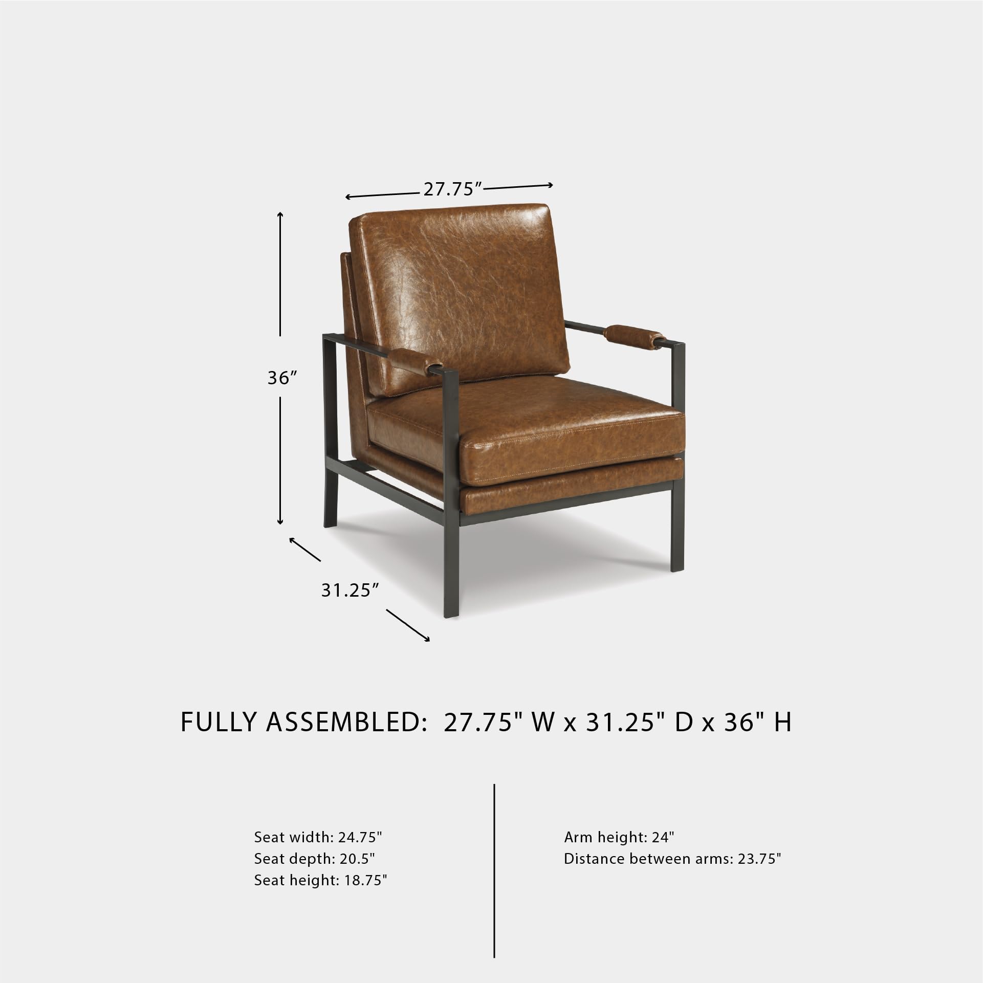 Amazon.com: Signature Design by Ashley Peacemaker Mid-Century