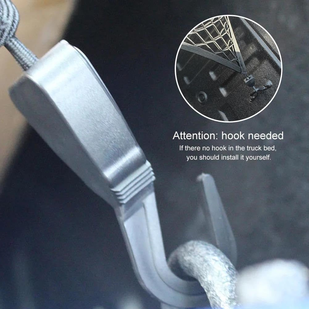 Rete Portaoggetti Auto Rete Carico Altamente Elastica Estensibile Organizer Cassone Camion Adatta Per Pick-up Carichi Leggeri Giornalieri Per Ford Rete da carico(Singolo strato)