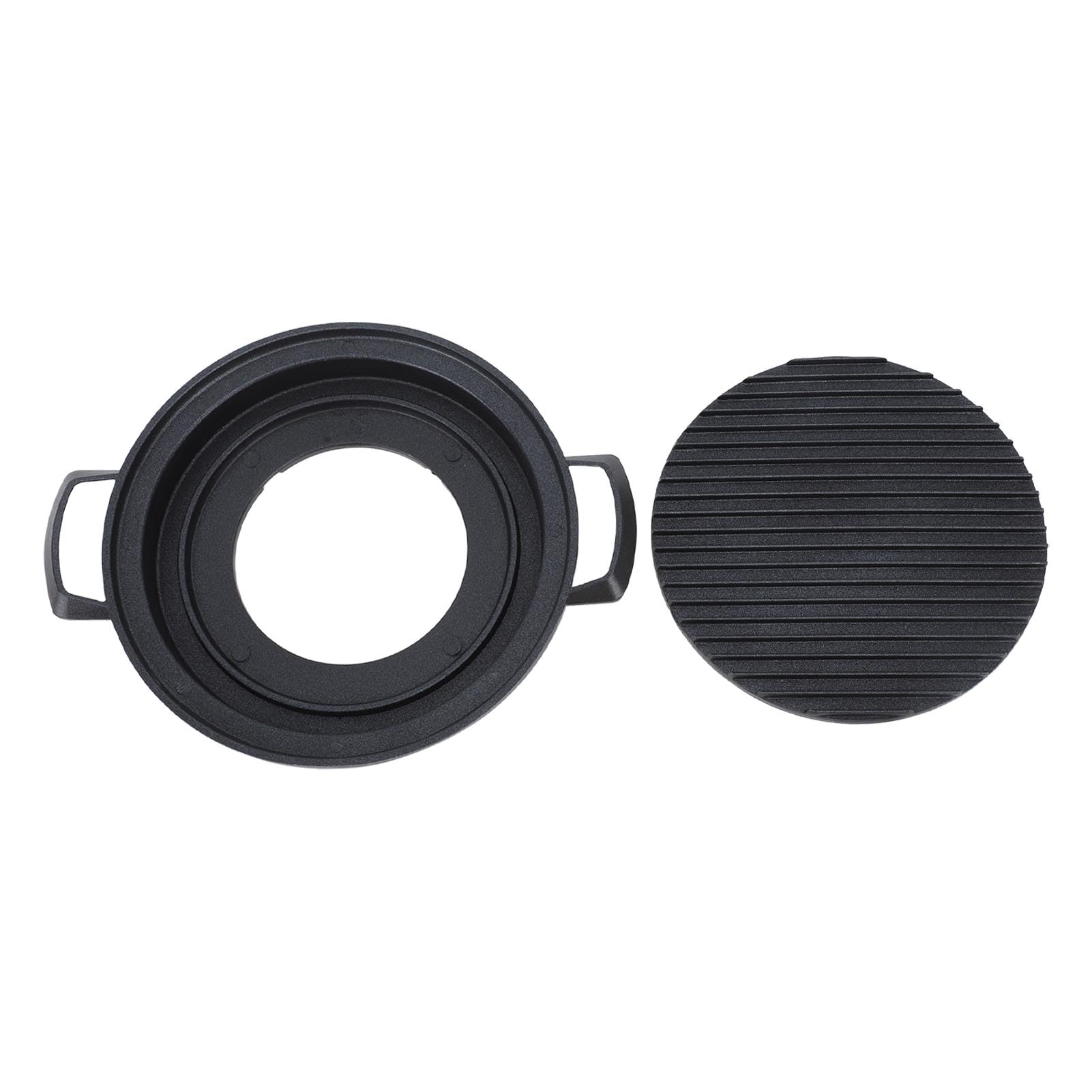 Mini griglia Hibachi giapponese portatile, riscaldamento uniforme in lega di alluminio, multifunzione, a carbone, barbecue da tavolo per campeggio, picnic, cucina all'aperto (cerchio piccolo)
