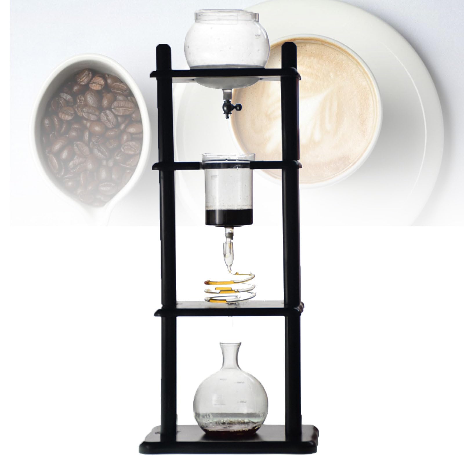 Ice Drip Coffee Maker, Premium Cold Brew Maker Iced Coffee Cold Brew Drip Tower Coffee Maker Ice Coffee Machine Cold Brew Dripper Iced Coffee Brewer Maker