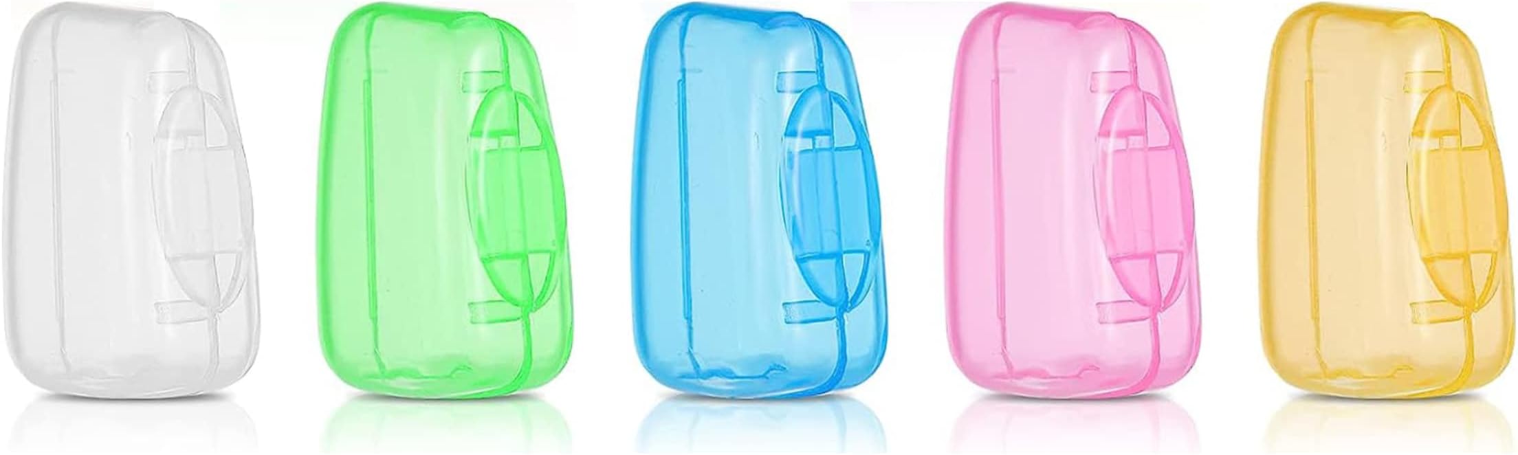 GORILLAPLANET 5 Travel Portable Toothbrush Head Covers - Toothbrush Protector Case