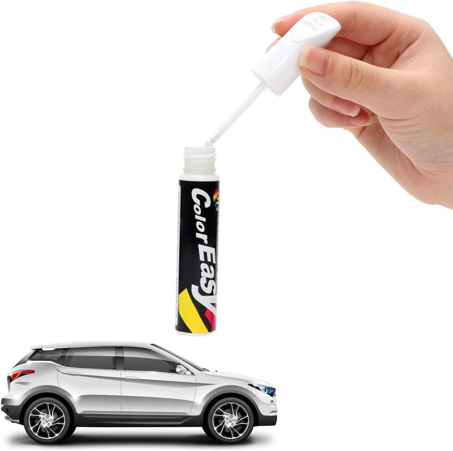 Fill Paint Pen Car, Car Scratch Repair Pen, White Touch Up Paint for Cars Special-Purpose Paint Touch-up Pen Multi-color Optional for Various Cars (WHITE)