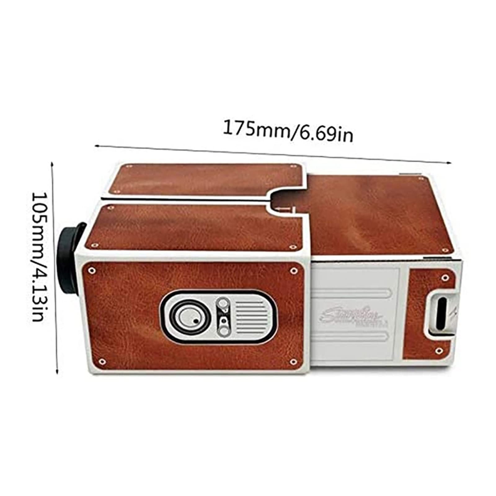 Proiettori Proiettore Cinematografico, Proiettore Smartphone Portatile in Cartone Famiglia/Festa/Compleanno Ecc. Proiettore Audio Home Theater Per L'Intrattenimento Domestico Proiettori Di Illuminazio