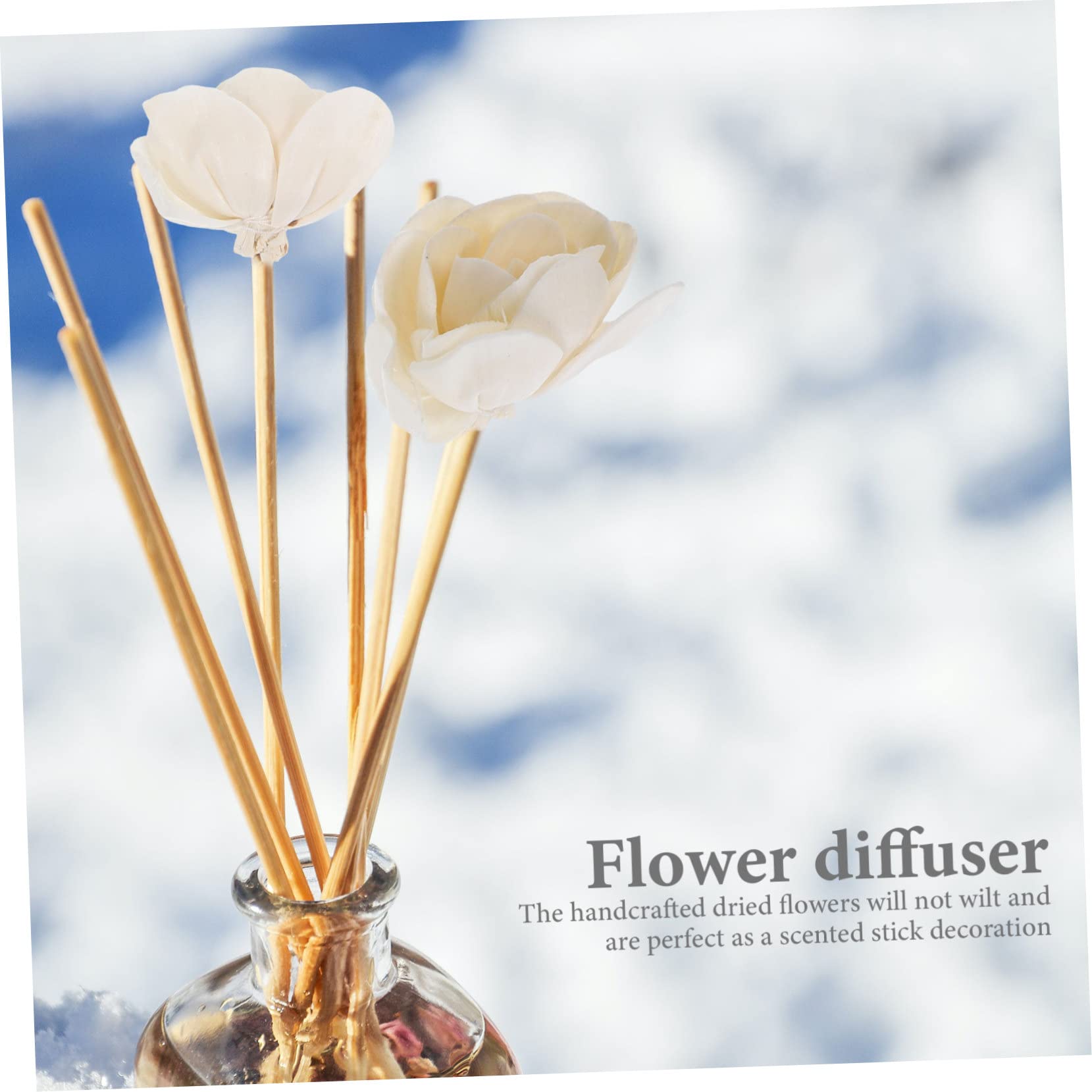 Amosfun 30stücke Aromatherapie Diffuser Stäbe Mit Kunstblumen Duftstäbe Für Raumduft Für Schlafzimmer Und Büro Natürliche Entspannung Und Stilvolle Dekoration