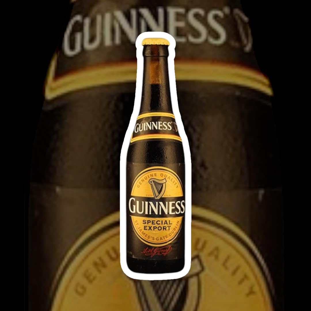 6x Guinness Special Export 0,33l - mit 8% Vol. - Inklusive Original Haus der Biere Berlin Bierdeckel