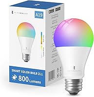 Vista 1 de THIRDREALITY Smart Color Bulb ZL1,Zigbee hub Required,Compatible with Home Assistant(ZHA&Z2M),SmartThings,Aeotec,Homey,Hubitat or Echo Devices with