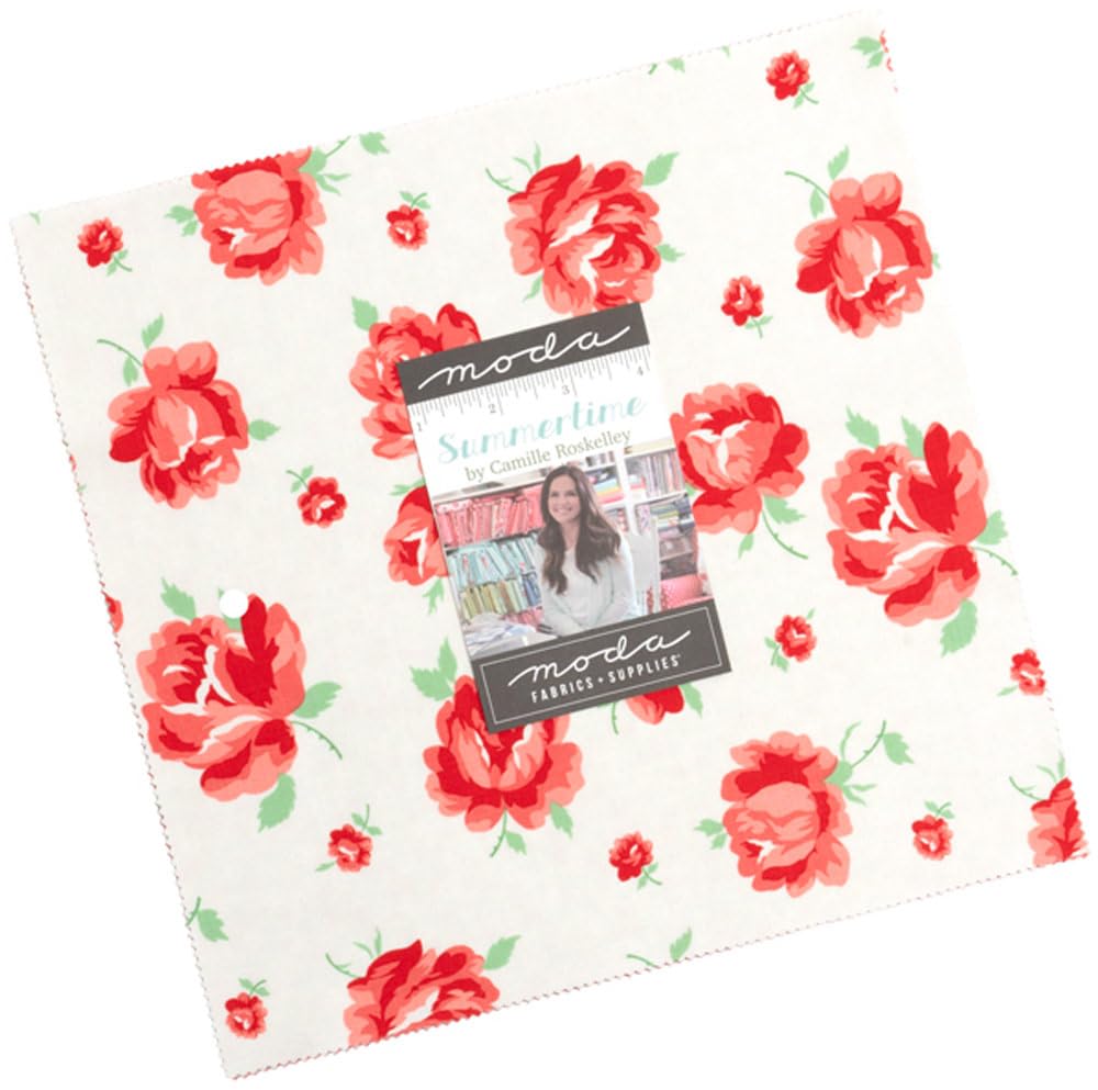 Moda Fabrics Assorted Camille Roskelley Summertime Layer Cake 42 10-Inch Squares 55320Lc