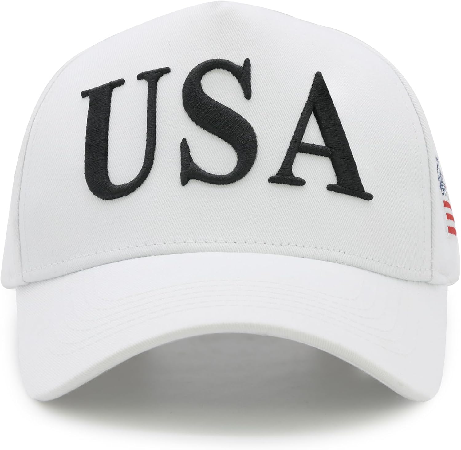 USA Hats for Men Women, American Flag Patriotic Baseball Cap, Adjustable 3D Embroidered Snapback Truck Dad Hat