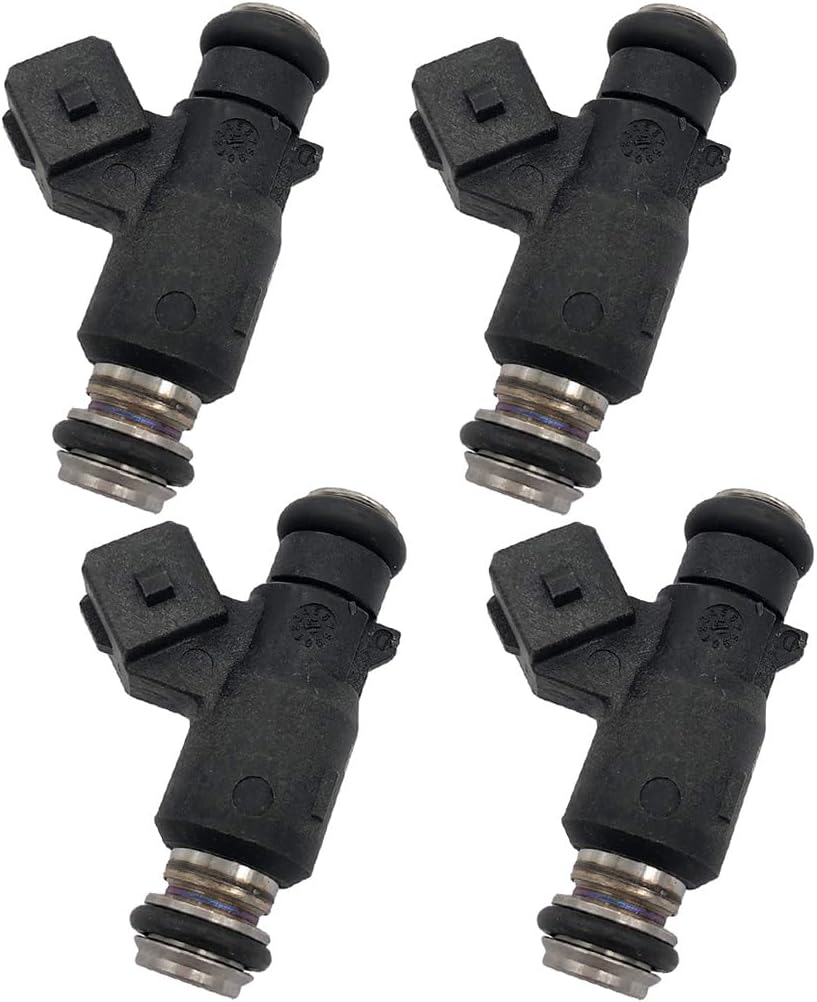 25335288 Fuel Injectors 4pcs Set Compatible with 2002-2006 Mercury 40HP-60HP Outboard 2-Stroke 892123002