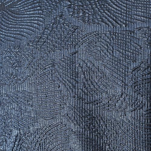 Alex Evenings Women's 3/4 Sleeve Portrait Collar Printed Stretch Jacquard Blouse with Tie Belt3