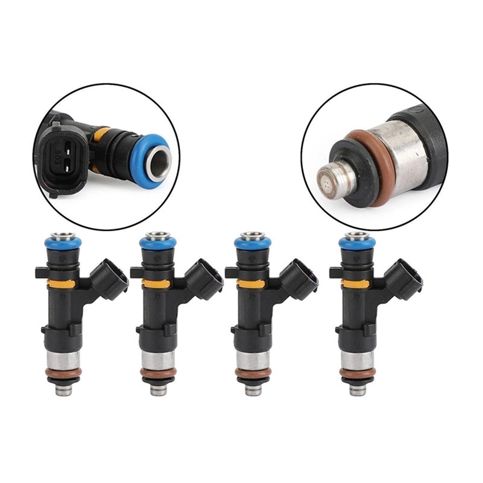 iniettore di carburante 4 pezzi iniettore di carburante 0280158042 per Nissan 350Z Murano sostituire | OEM NO. : 16600-CD700 0280158042 Per Infiniti G35 FX35 M35 2003-2008 Montaggio progettato con precisione