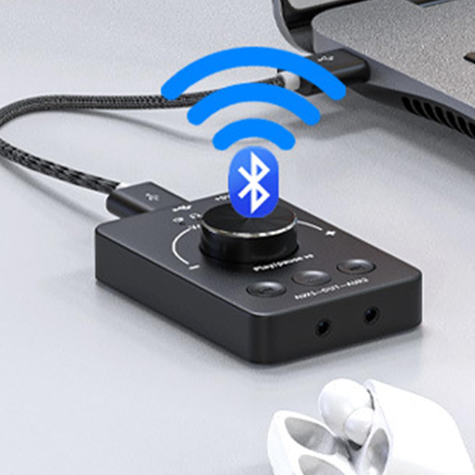 PC-Lautstärkeregler, Multimedia-Lautstärkeregler | USB-Multimedia-Lautstärkeregler | USB-Lautstärkeregler Mit Vier Rutschfesten Pads Für Zuhause, Internetcafé, Schule, Arbeitsbereich