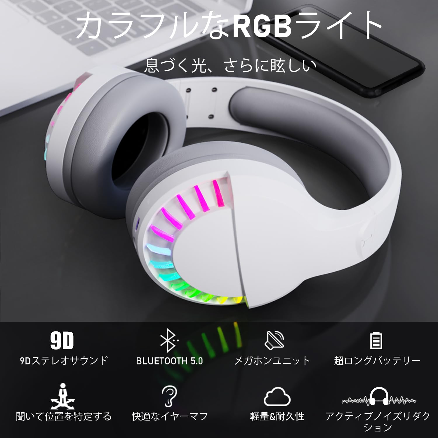 Amazon.co.jp: MAMBASNAKE SH33 ワイヤレスオーバーイヤーヘッドホン 