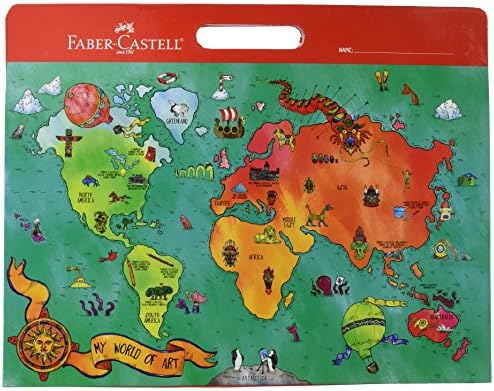 Faber-Castell My World of Art Portfolio for Kids - 8 Expandable Folder Pockets for Kid's Artwork and Keepsakes