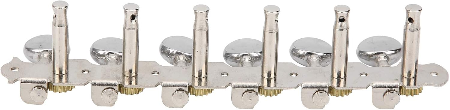 Guitar Tuning Pegs Set, 12 String Zinc Alloy Machine Heads Replacement for Acoustic Electric Guitar Upgrade Musicians Repairs