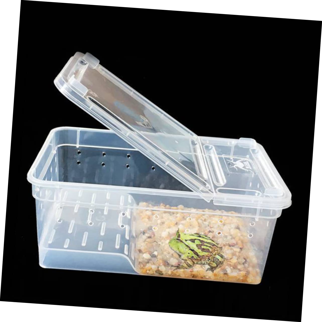UPKOCH Terrario Area Riposo e Alimentazione in Plastica con Piattaforma Pendenza Adatta, per Osservazione Facile per Rettili e Esercizio della Tartaruga