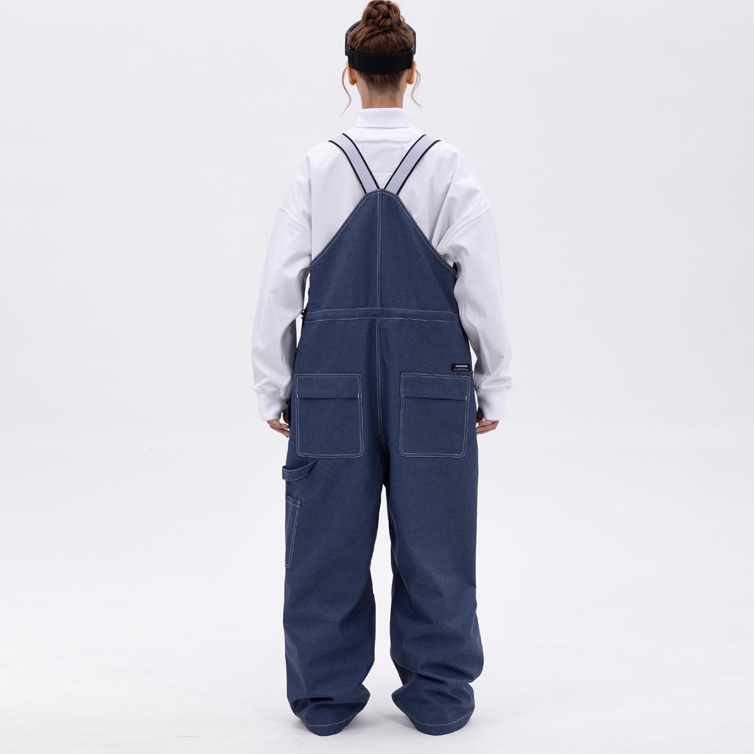 SNOWVERB Womens Mens Super Baggy 15K Waterproof Snow Ski Pants with Adjustable Suspenders Snowboard Streetwear Bibs - Image 4