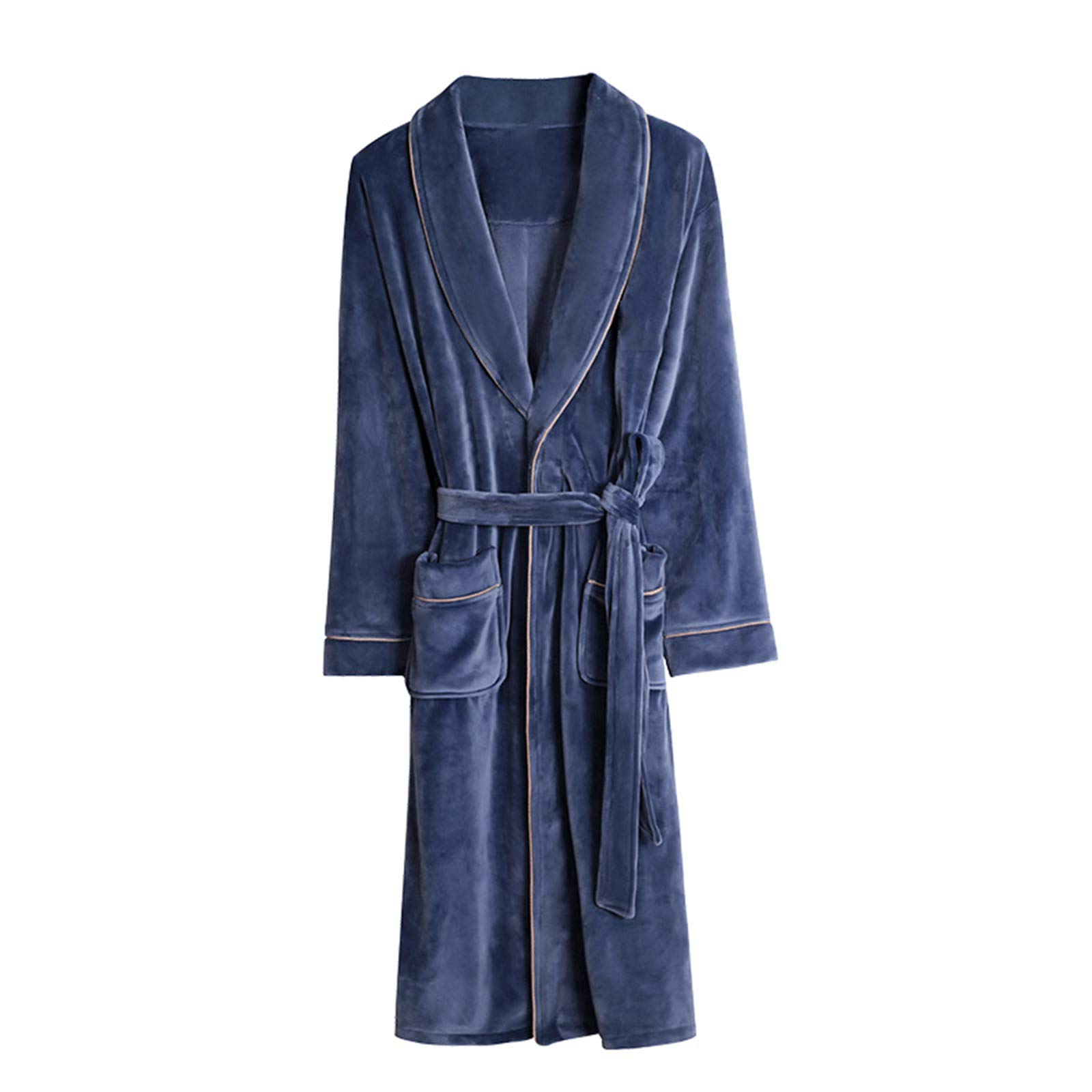 Peignoirs de pyjama automne-hiver hommes en flanelle chaude grand confort