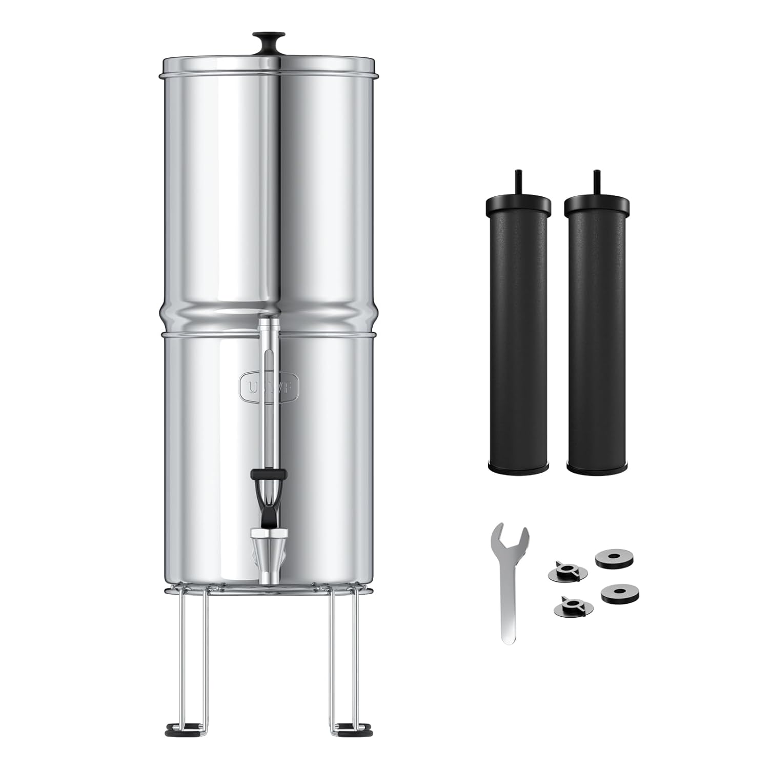 USWF Replacement Gravity Fluoride Filters, Gravity-fed Fluoride Reduction Elements, Fits Most Gravity Systems, USWF Gravity Water Filter System, and more. NSF/ANSI 372 Certified (Pack of 2)