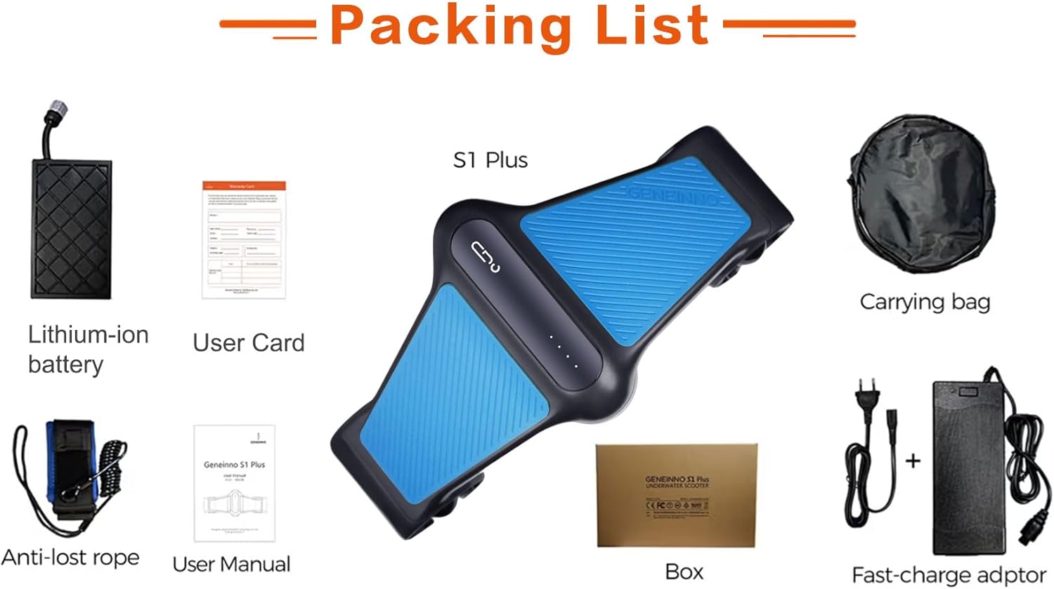 S1-Pro Scootter Undater Scooter Dual Motors 2 gears for diving and snorkeling of the swimming pool for water sports with video editing, dive up to164 feet, 4 mph, 45 minutes of operation, blue, 19x8x8 10 61RYwTnGpPL. AC SL1500