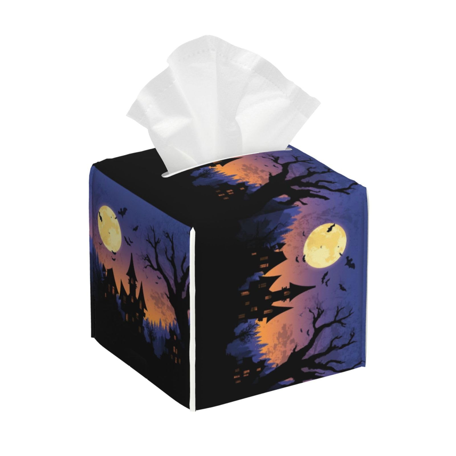 Halloween Night Tissue Box Cover Square Cube Boxes
