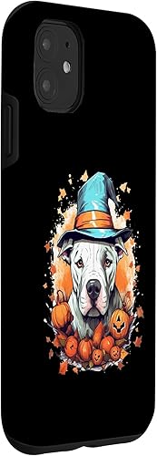 Miniatura 9 de Carcasa para iPhone XXS Dogo Argentino Halloween Witch Pumpkin Dog Lover