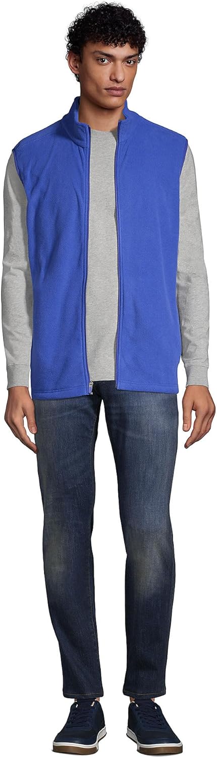 Lands' End Men's Thermacheck 100 Fleece Vest - Image 4