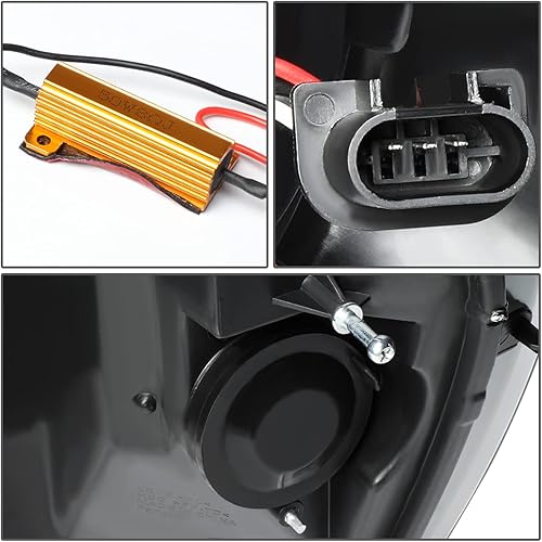 Miniatura 5 de DNA Motoring HL-HPL-RM06-G2-CH-AM - Proyector de señal secuencial DRL Dual 3D LED DRL compatible con Dodge Ram 150006-09 Dodge Ram 2500 3500,