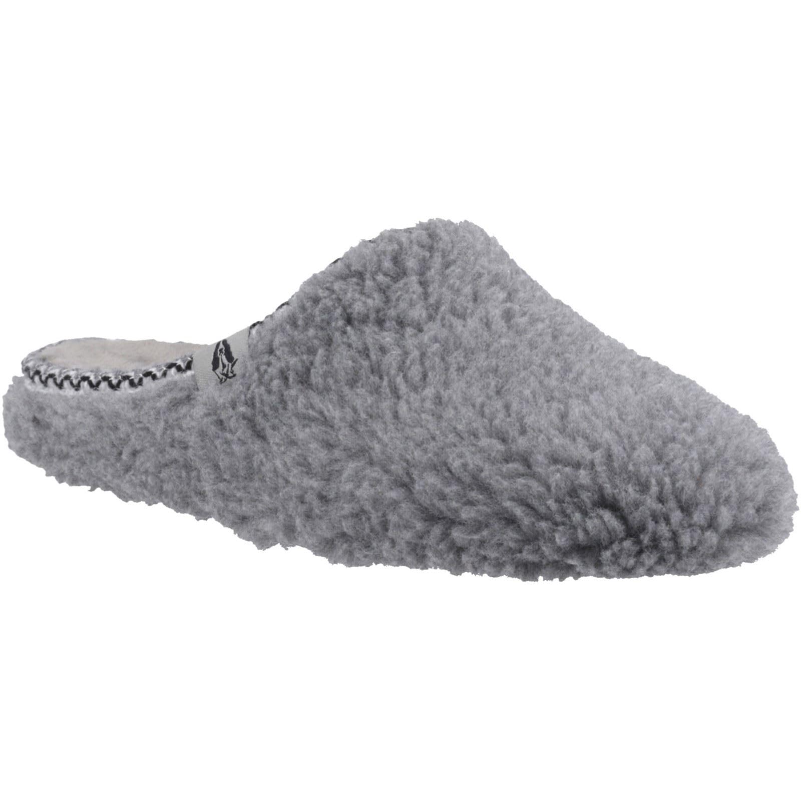 Hush Puppies Female Good Slipper Teddy Mule, Grey, 6