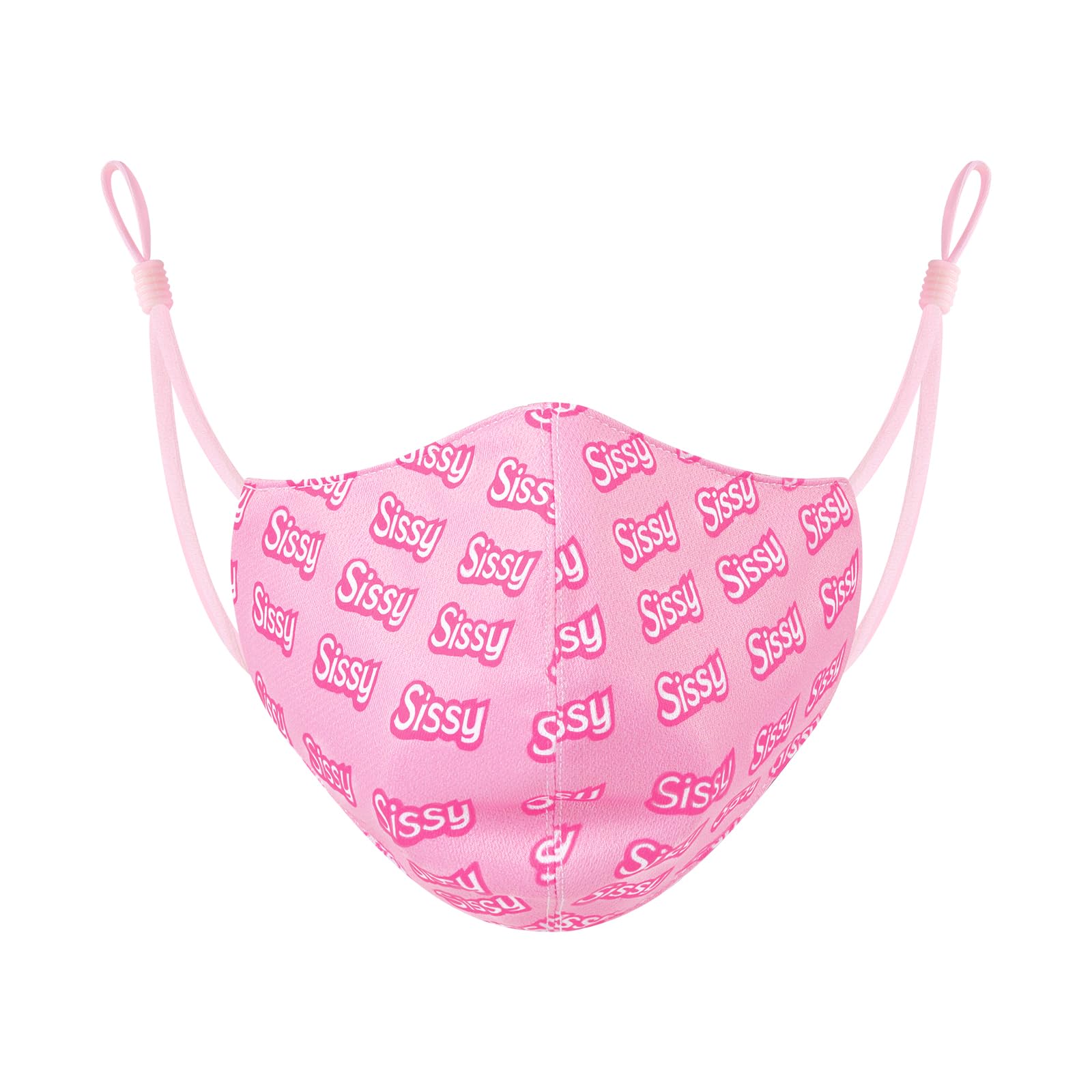 LittleForBig Discreet Sissy Gen II Masque en Tissu Réglable avec Bâillon à Sucette Amovible - Masque Facial Secret Soother avec Sangle Réglable
