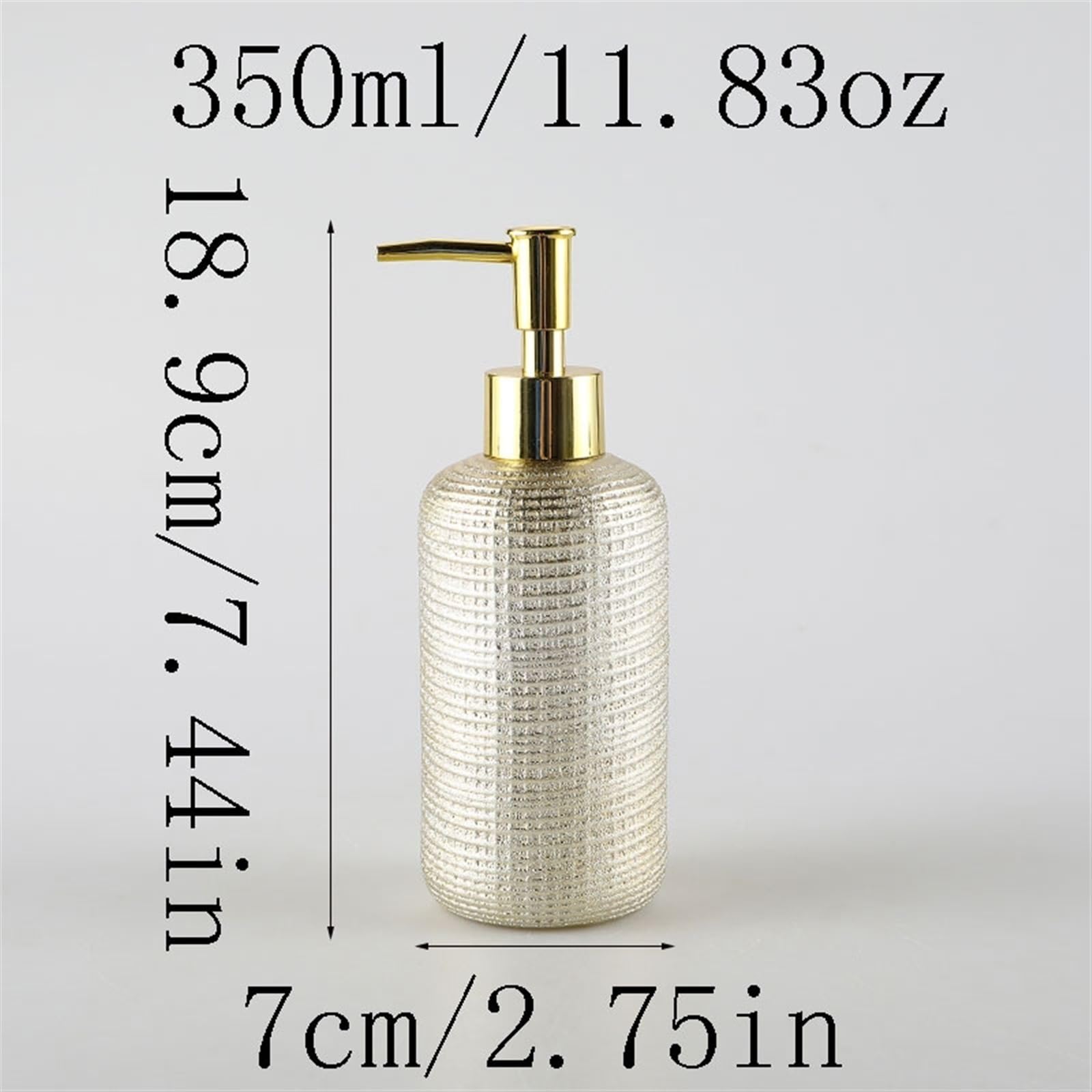 Dozownik mydła dozownik mydła do rąk dozownik mydła do rąk ceramiczny dozownik mydła do 350 ml szampon do balsamu masaż olejek eteryczny płyn do mycia naczyń złoty dozownik mydła z pompką dozownik