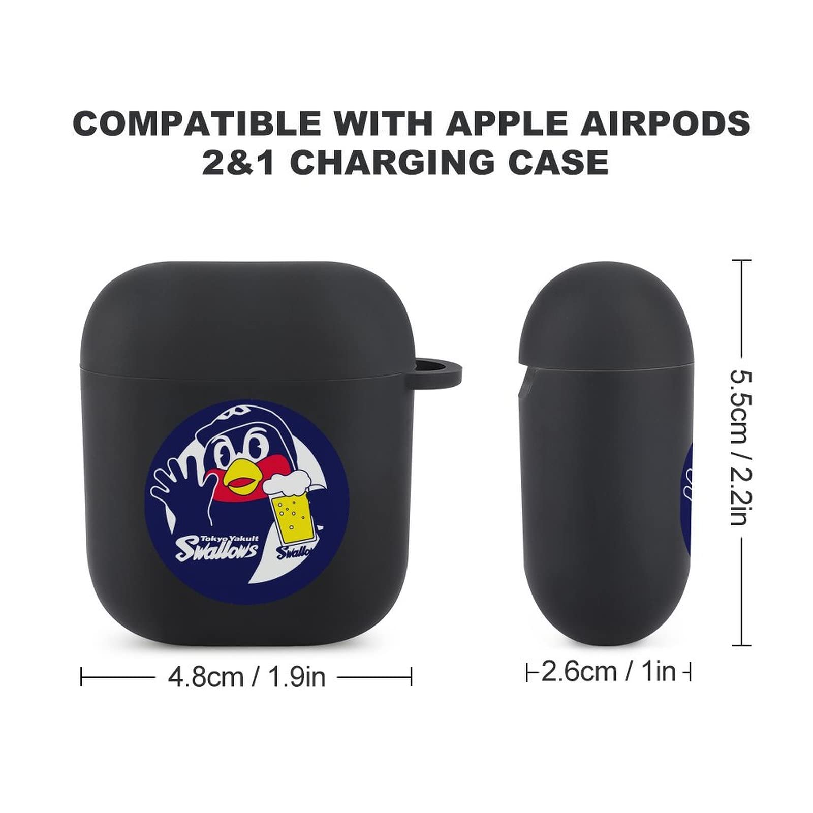 Amazon | AirPods 1/2 ケース 東京ヤクルトスワローズ つば九郎