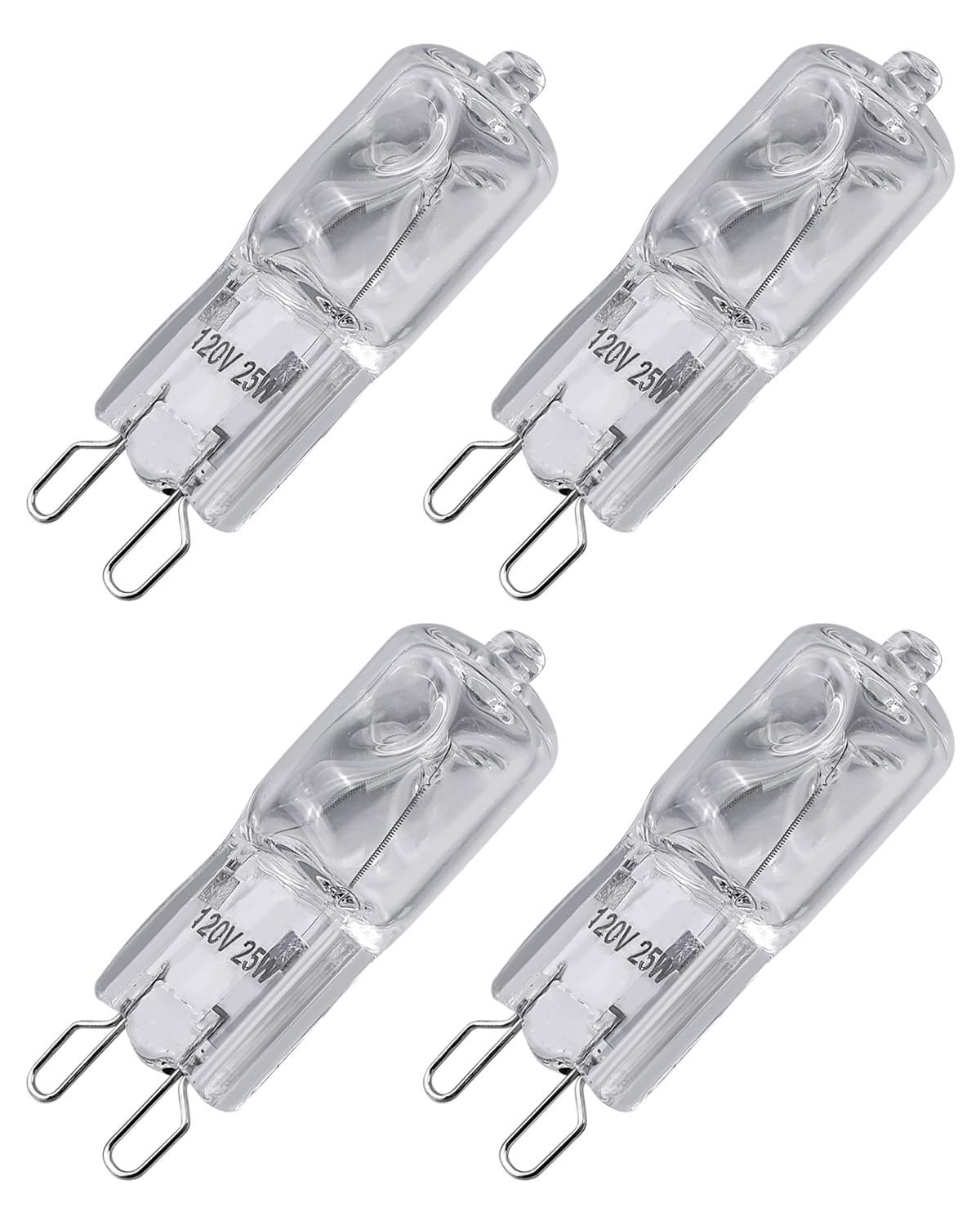 WPW10169757 Oven Light Bulb 120V 25W G9 Fit for Whirlpool Jenn-Air, 4PCS