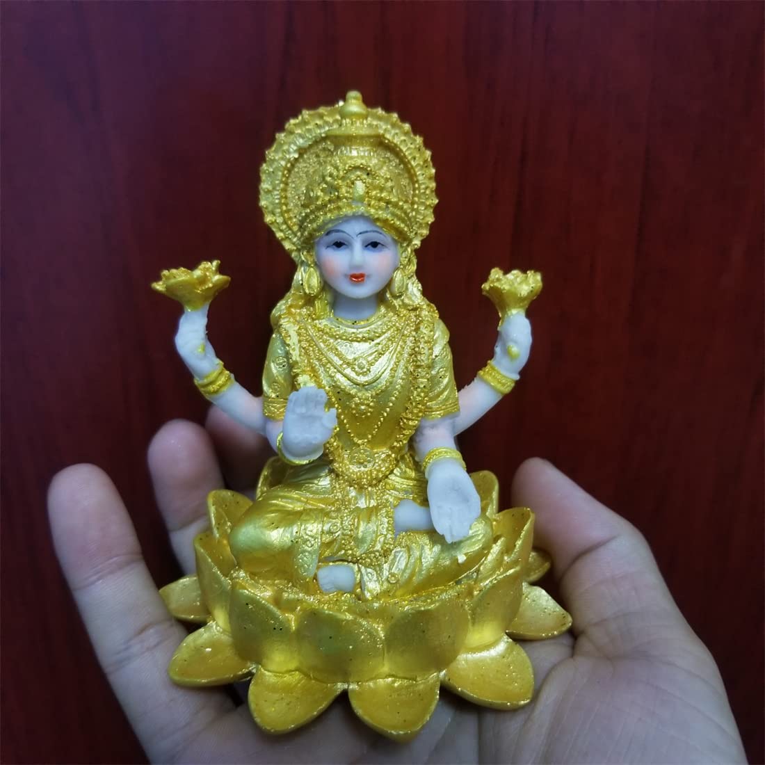 Buy Pankerou Lakshmi Statue Idol, Hinduism Goddess Laxmi Shri On Lotus