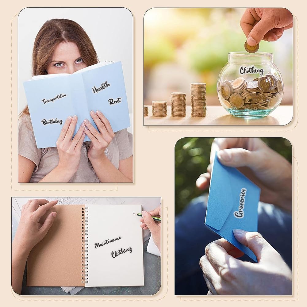 Produktbild von 142 Budget Stickers For Cash Envelopes, A6 Budget Folder Labels