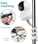 Flexible Baby Monitor Mount for TP Link Tapo C200/C210/C220/C225, Kasa Security Camera EC70/EC71/KC410S, Easy to Install, Without Tools or Wall Damage